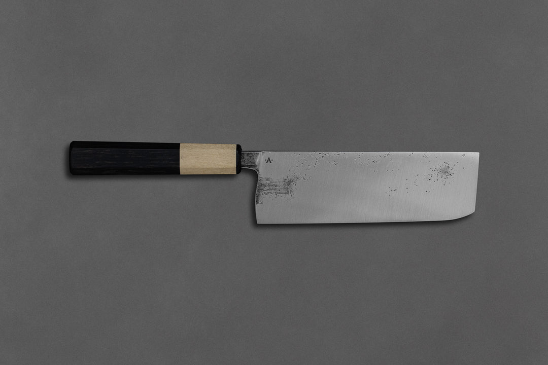 160 mm Carbon Steel Nakiri - Ebony