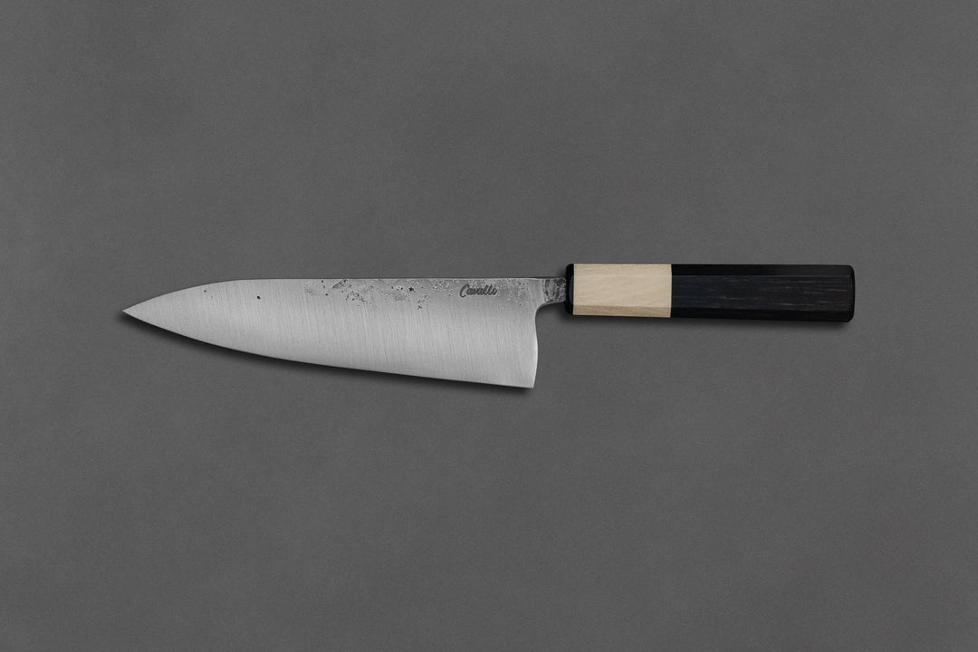 185 mm Carbon Steel Gyuto - Ebony