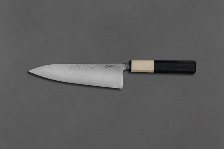 185 mm Carbon Steel Gyuto - Ebony