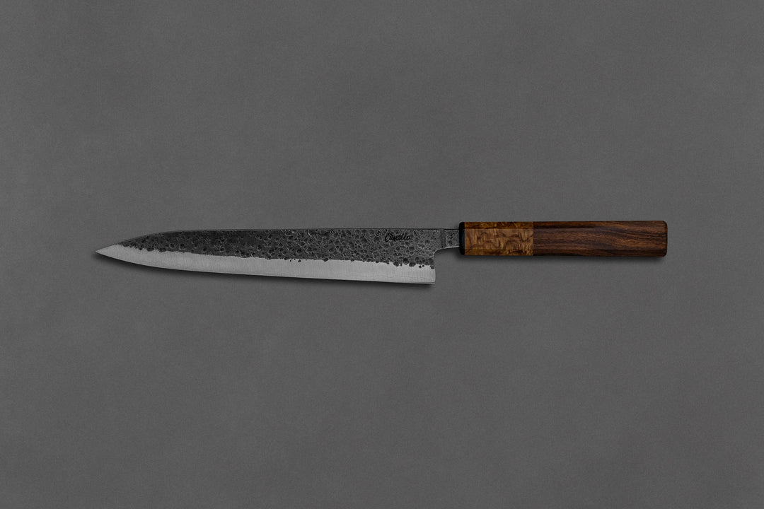 220 mm Carbon Steel Slicer - Desert Ironwood