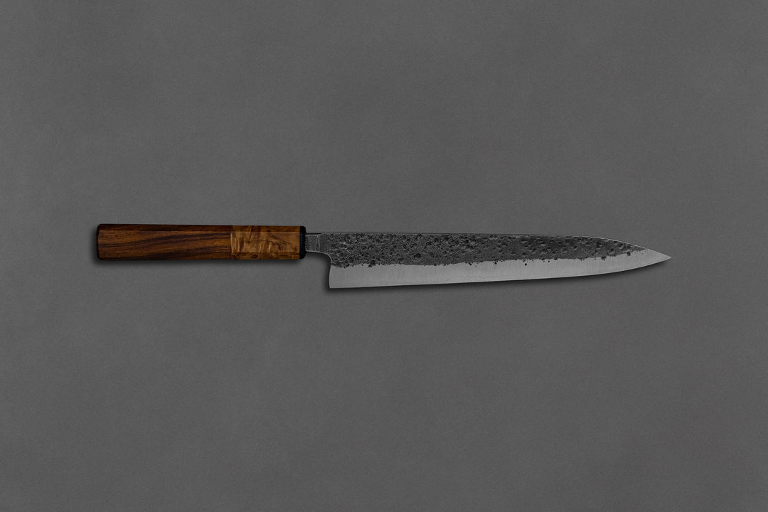 220 mm Carbon Steel Slicer - Desert Ironwood