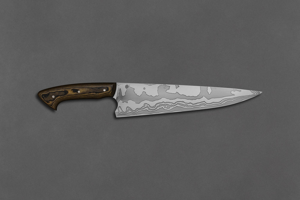 230 mm Damascus Chef - Richlite