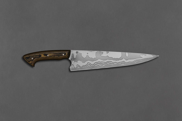 230 mm Damascus Chef - Richlite