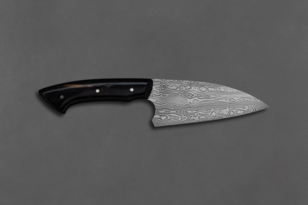125 mm Damascus Petty - Ebony
