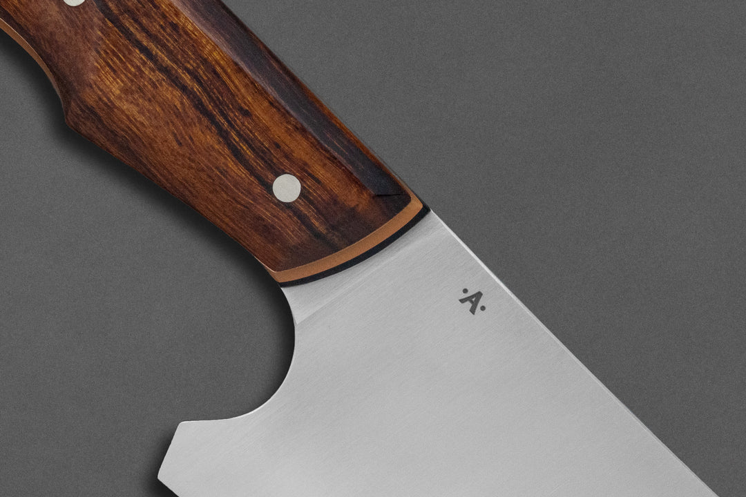 190 mm Stainless Steel Funayuki - Desert Ironwood