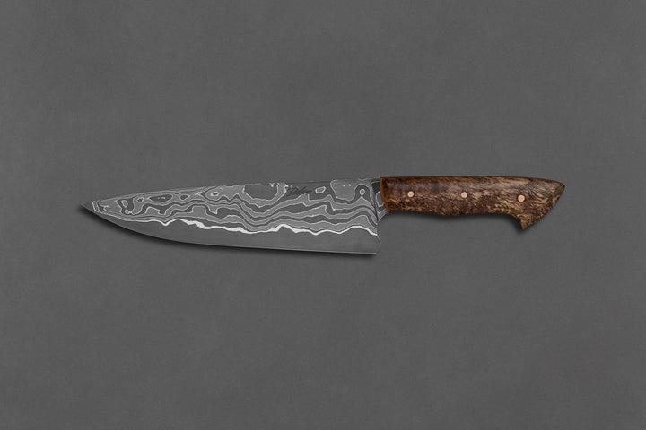 200 mm Damascus Chef - Koa