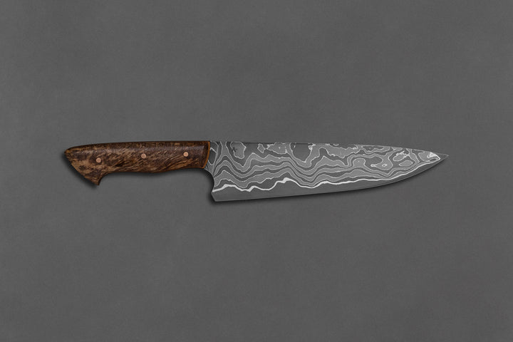 200 mm Damascus Chef - Koa