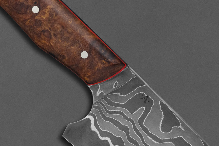 215 mm Damascus Chef - Desert Ironwood