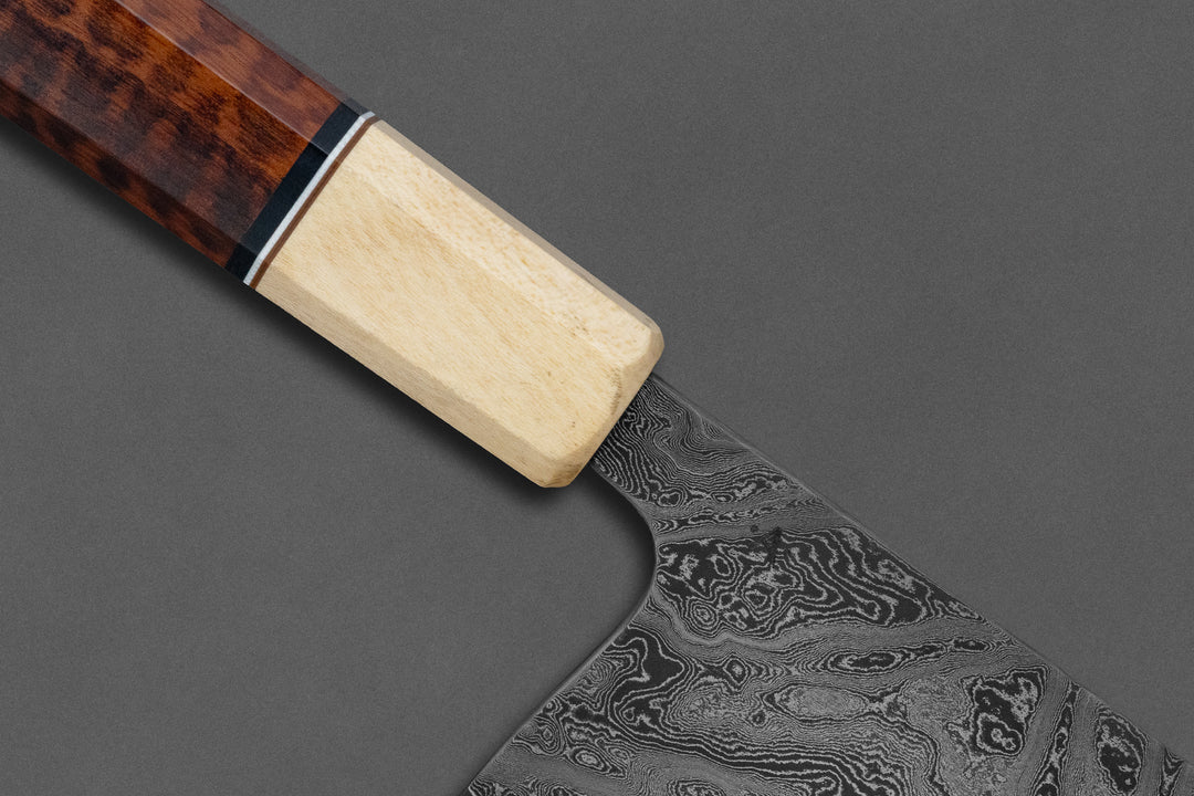 245 mm Carbon Steel Kiritsuke - Snakewood