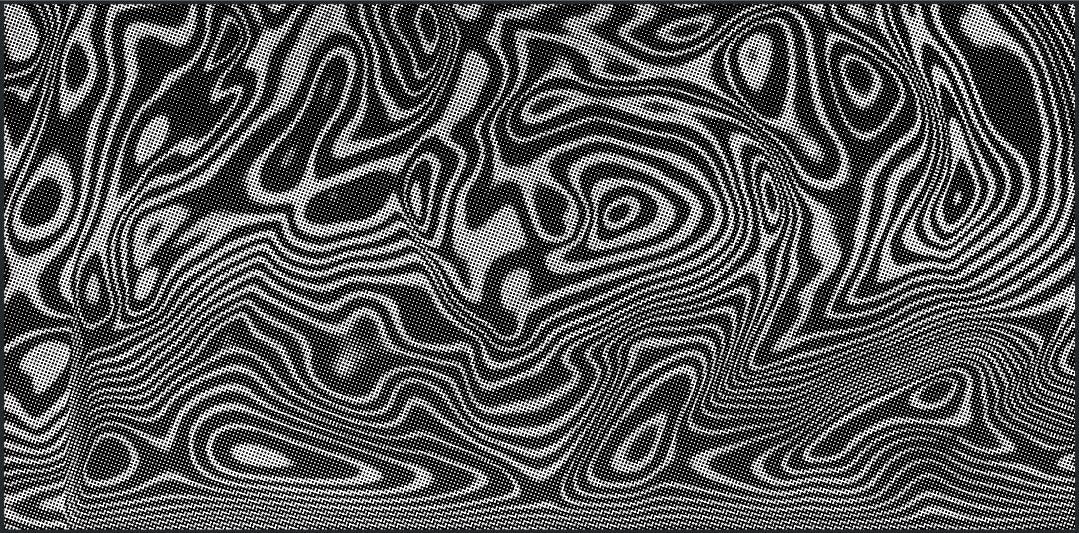Example Damascus pattern: irregular swirling layers